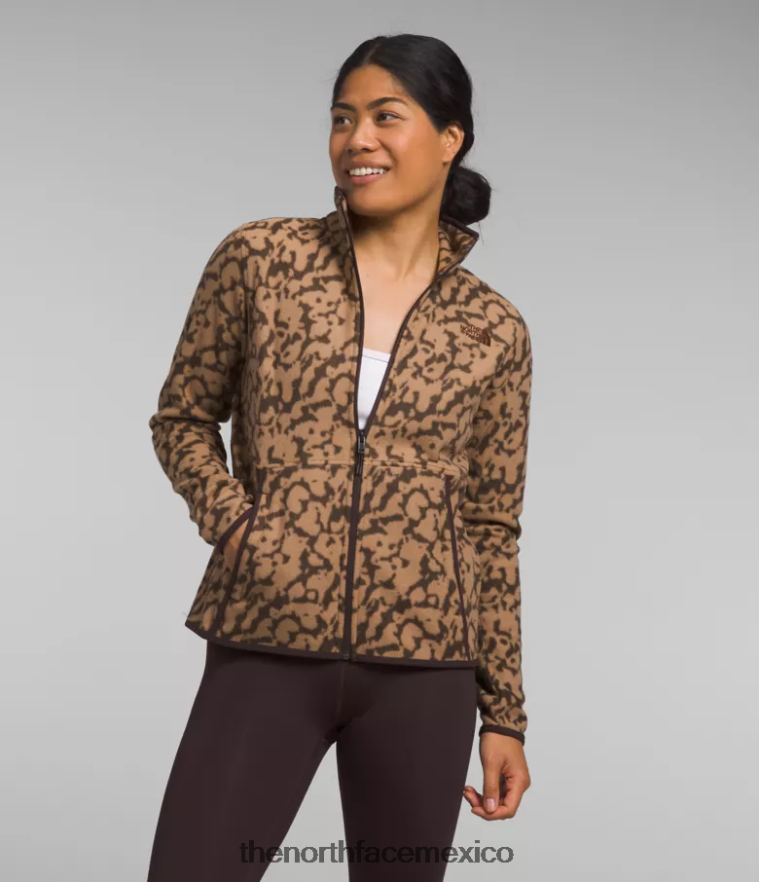 The North Face ropa NFHLJL442 estampado de tinte gráfico de mantequilla de almendras mujer chaqueta alpina polartec 100