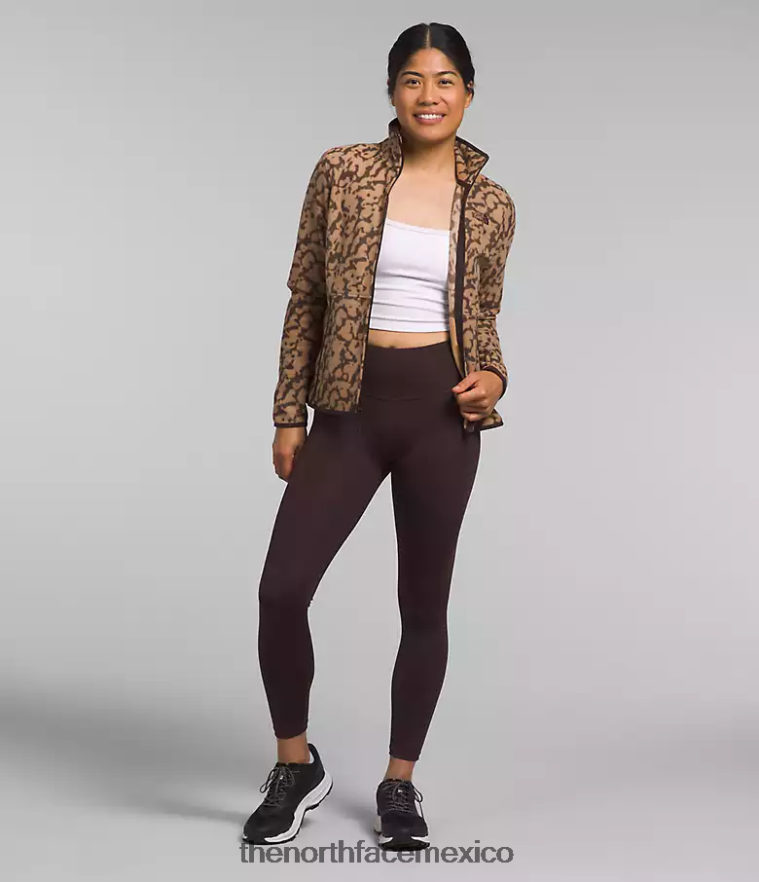 The North Face ropa NFHLJL442 estampado de tinte gráfico de mantequilla de almendras mujer chaqueta alpina polartec 100