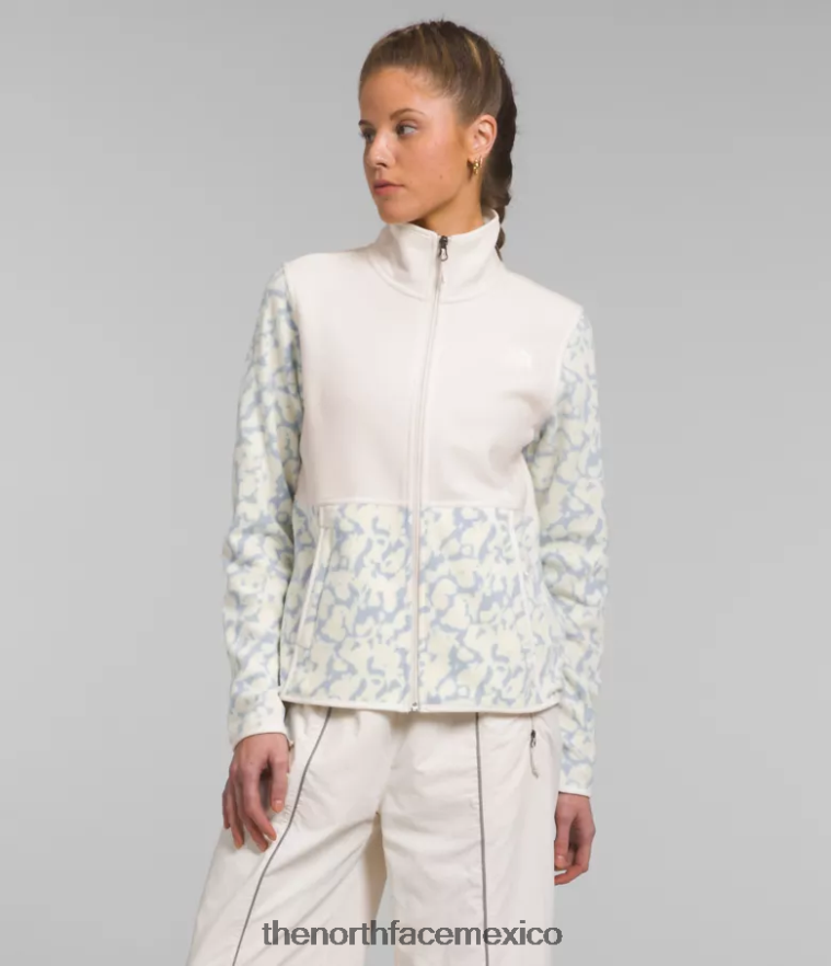 The North Face ropa NFHLJL445 Estampado de tinte gráfico bígaro polvoriento/blanco gardenia mujer chaqueta alpina polartec 100