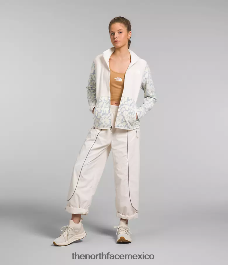 The North Face ropa NFHLJL445 Estampado de tinte gráfico bígaro polvoriento/blanco gardenia mujer chaqueta alpina polartec 100