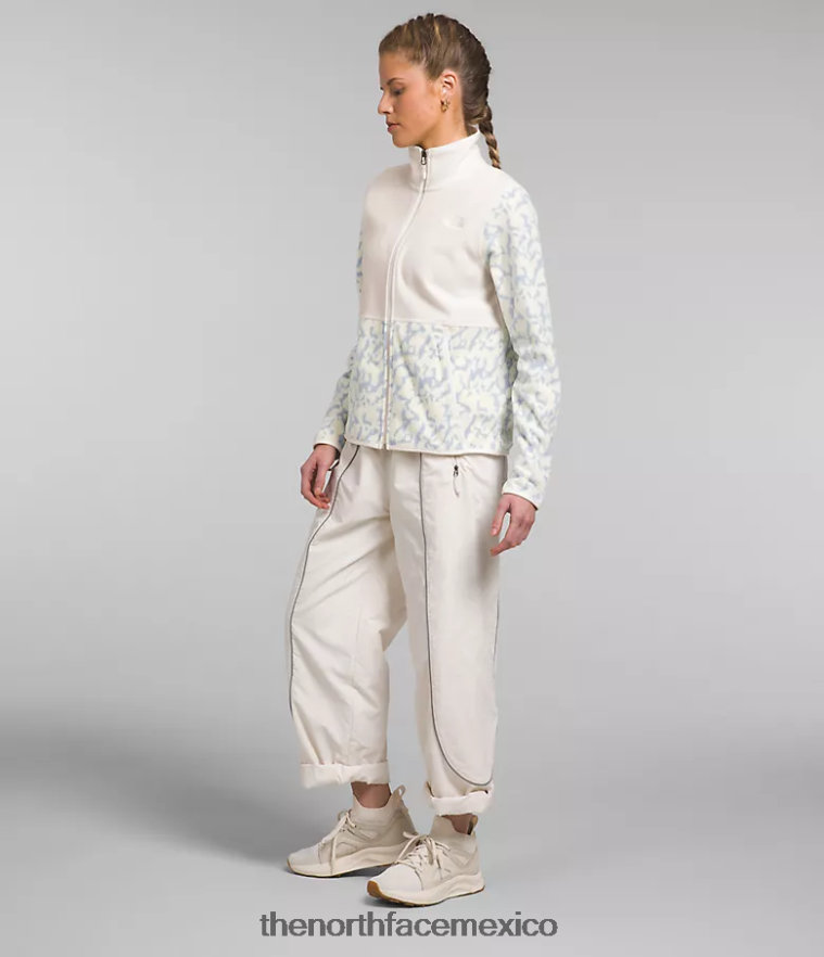 The North Face ropa NFHLJL445 Estampado de tinte gráfico bígaro polvoriento/blanco gardenia mujer chaqueta alpina polartec 100