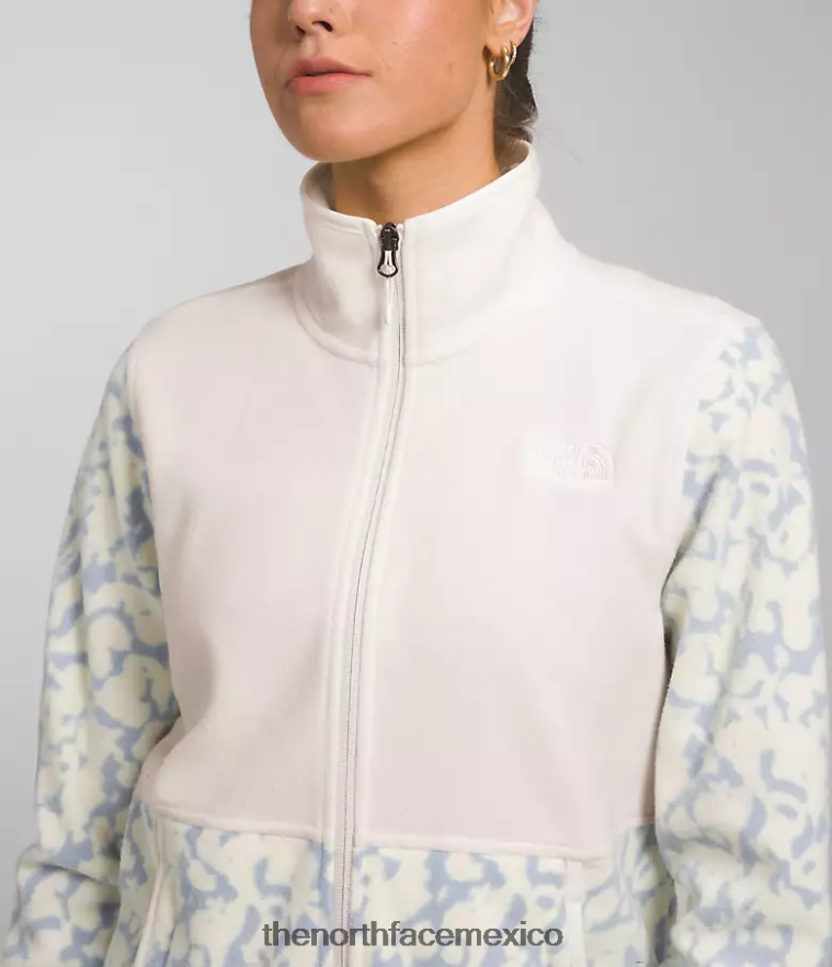 The North Face ropa NFHLJL445 Estampado de tinte gráfico bígaro polvoriento/blanco gardenia mujer chaqueta alpina polartec 100