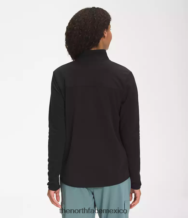 The North Face ropa NFHLJL618 negro mujer chaqueta tka glacier con cremallera completa