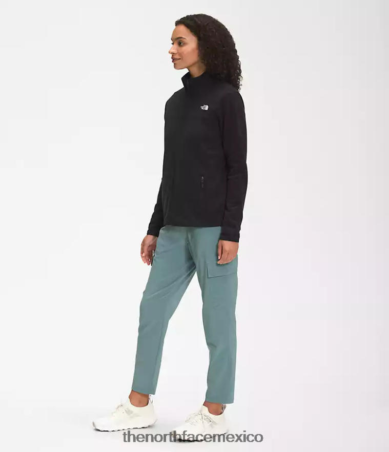 The North Face ropa NFHLJL618 negro mujer chaqueta tka glacier con cremallera completa