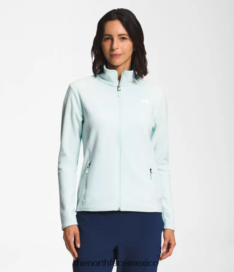 The North Face ropa NFHLJL619 claraboya azul mujer chaqueta tka glacier con cremallera completa