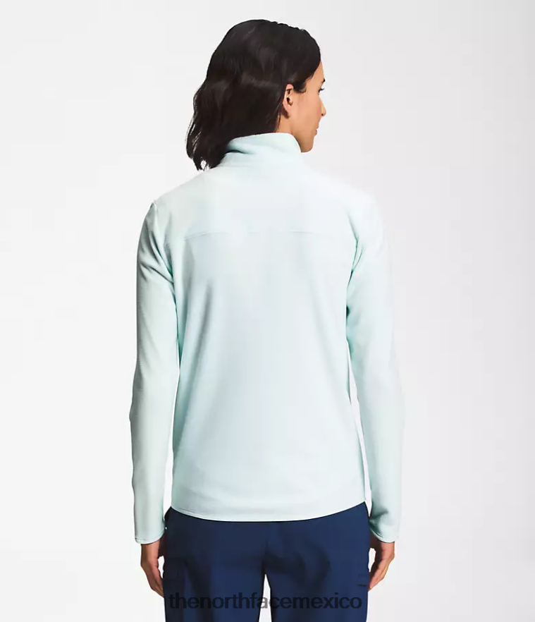 The North Face ropa NFHLJL619 claraboya azul mujer chaqueta tka glacier con cremallera completa