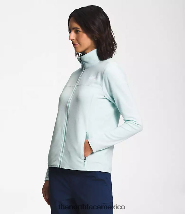 The North Face ropa NFHLJL619 claraboya azul mujer chaqueta tka glacier con cremallera completa