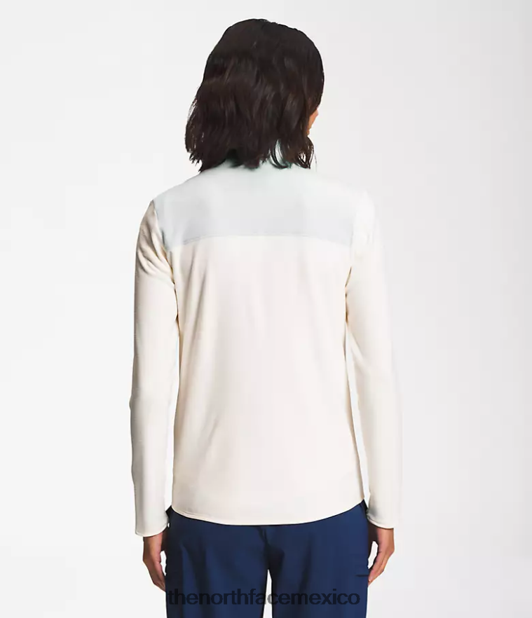 The North Face ropa NFHLJL620 gris estaño/blanco gardenia mujer chaqueta tka glacier con cremallera completa