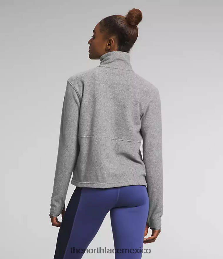 The North Face ropa NFHLJL160 tnf gris medio jaspeado mujer Alpine Polartec 100 - capucha con cremallera