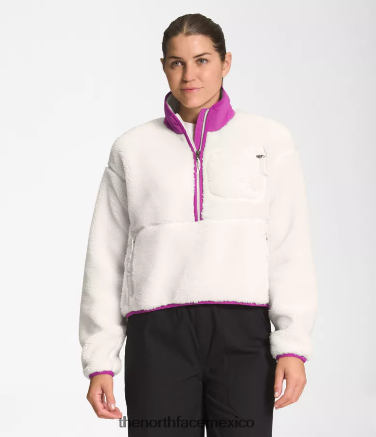 The North Face ropa NFHLJL807 gardenia flor de cactus blanca/púrpura mujer jersey de pelo extremo