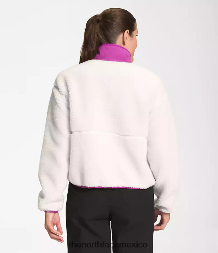 The North Face ropa NFHLJL807 gardenia flor de cactus blanca/púrpura mujer jersey de pelo extremo