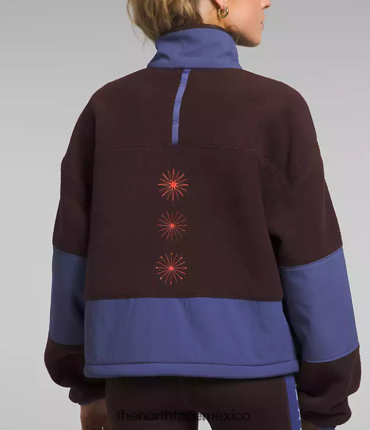 The North Face ropa NFHLJL55 marrón carbón/azul cueva mujer trailwear fantasía ridge flash -zip
