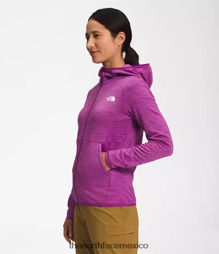 The North Face ropa NFHLJL747 flor de cactus púrpura brezo blanco mujer sudadera con capucha de canyonlands