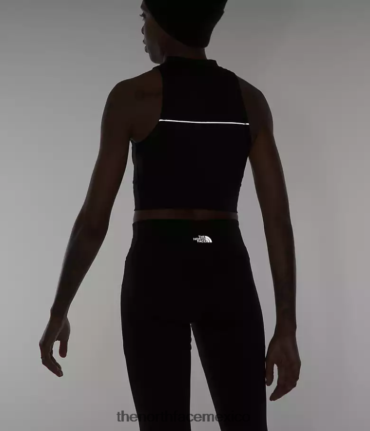 The North Face ropa NFHLJL1053 negro mujer top de punto de canalé