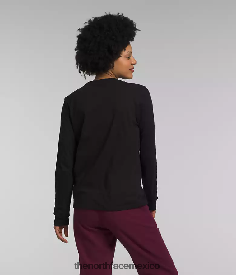The North Face ropa NFHLJL1094 tnf negro/mora mujer camiseta de manga larga con estampado gráfico
