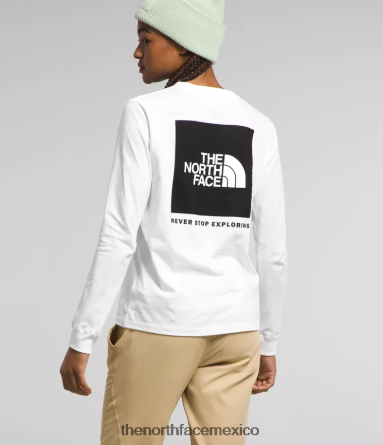 The North Face ropa NFHLJL678 tnf blanco/tnf negro mujer camiseta de manga larga con caja nse