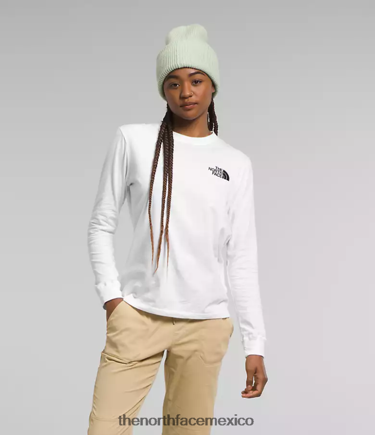 The North Face ropa NFHLJL678 tnf blanco/tnf negro mujer camiseta de manga larga con caja nse