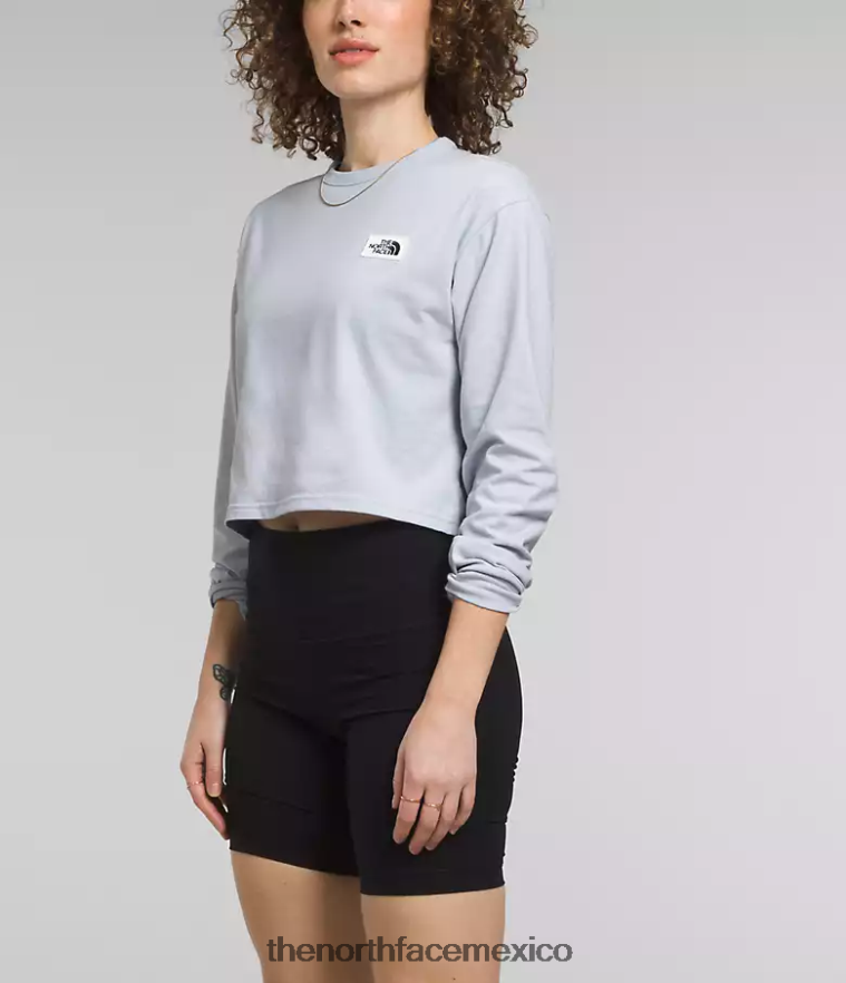The North Face ropa NFHLJL850 bígaro polvoriento mujer camiseta de manga larga con parche tradicional