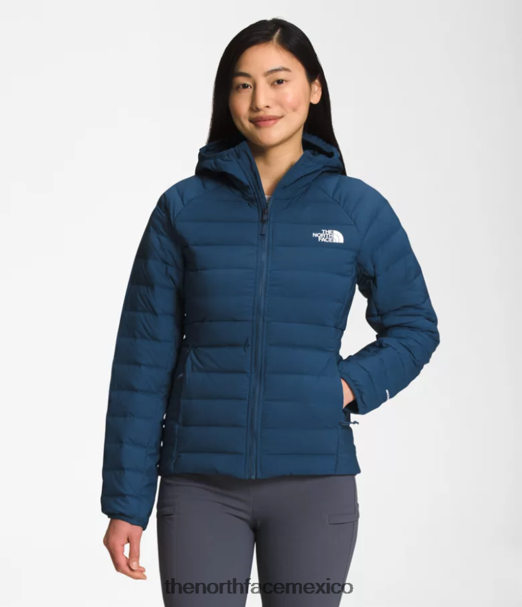 The North Face ropa NFHLJL670 azul sombreado mujer sudadera con capucha Belleview elástica