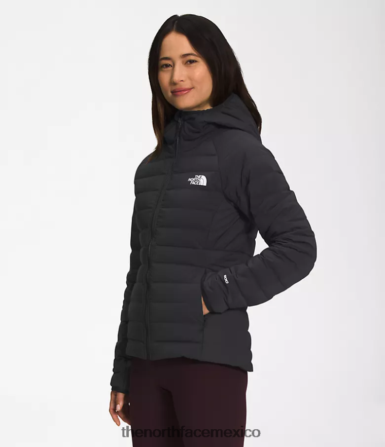 The North Face ropa NFHLJL671 negro mujer sudadera con capucha Belleview elástica