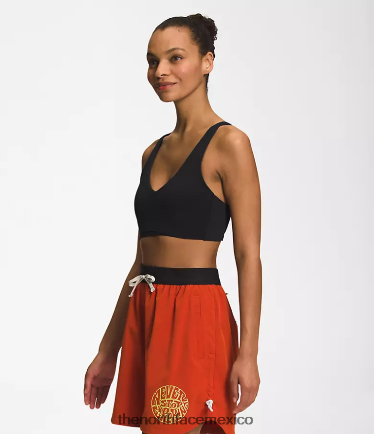 The North Face ropa NFHLJL1232 negro mujer sujetador con brillo del valle