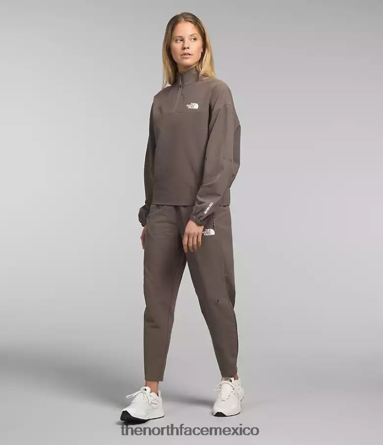 The North Face ropa NFHLJL250 halcón marrón mujer rejilla tekware 1/4 zip