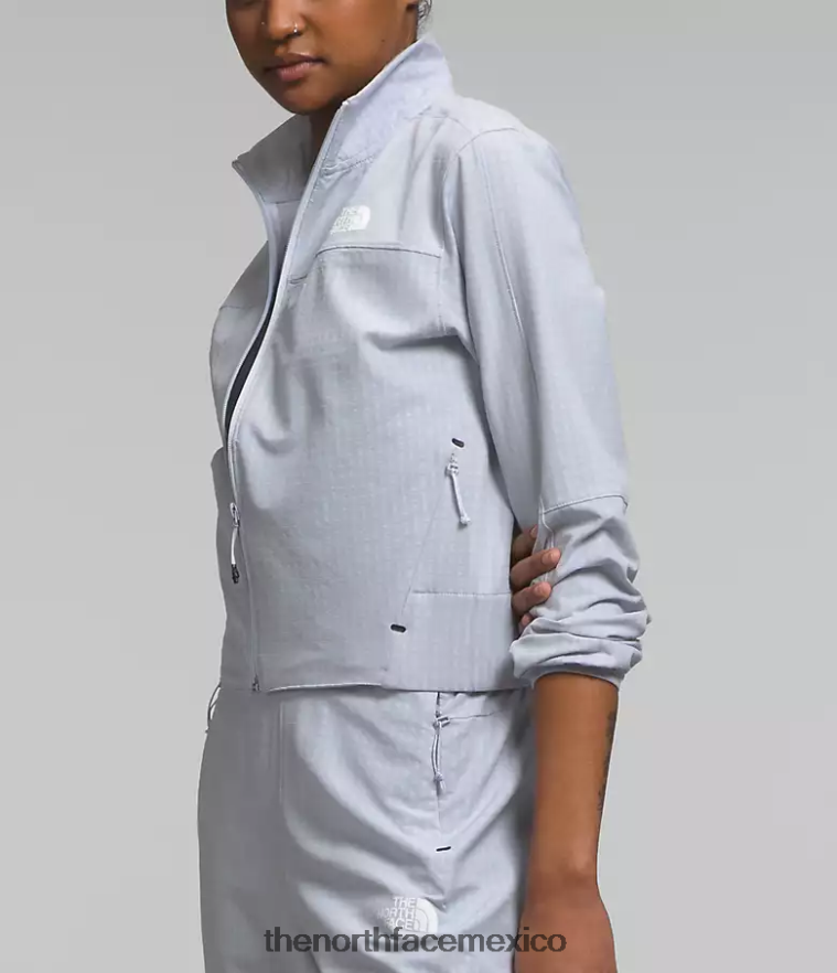 The North Face ropa NFHLJL569 brezo bígaro polvoriento mujer tekware grid con cremallera completa