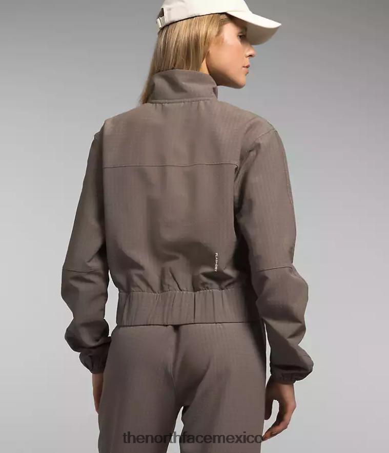 The North Face ropa NFHLJL570 halcón marrón mujer tekware grid con cremallera completa