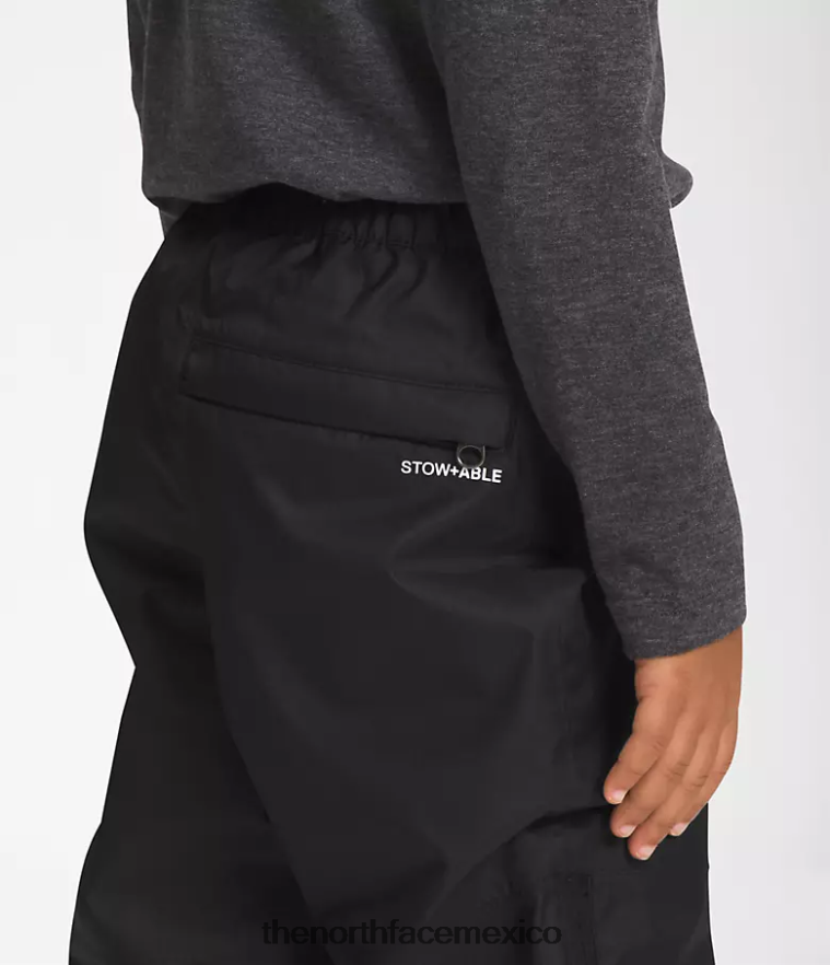 The North Face ropa NFHLJL271 negro niños pantalones de lluvia antora