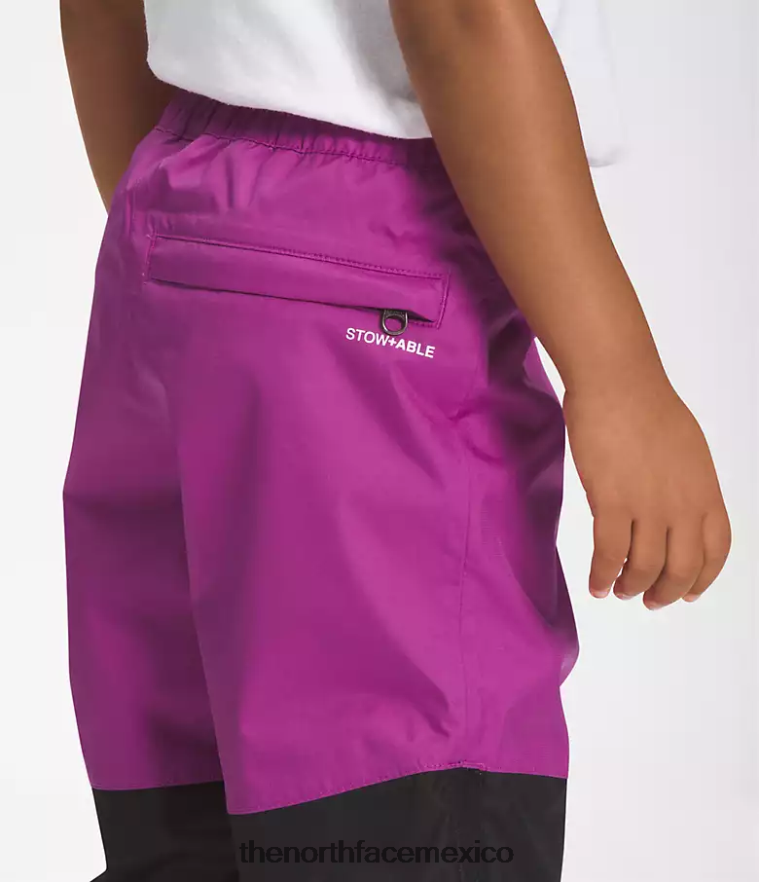 The North Face ropa NFHLJL272 flor de cactus púrpura niños pantalones de lluvia antora