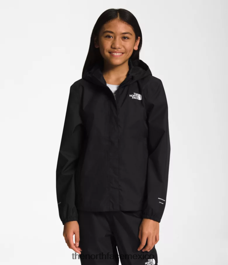 The North Face ropa NFHLJL751 negro niños chaqueta de lluvia anora