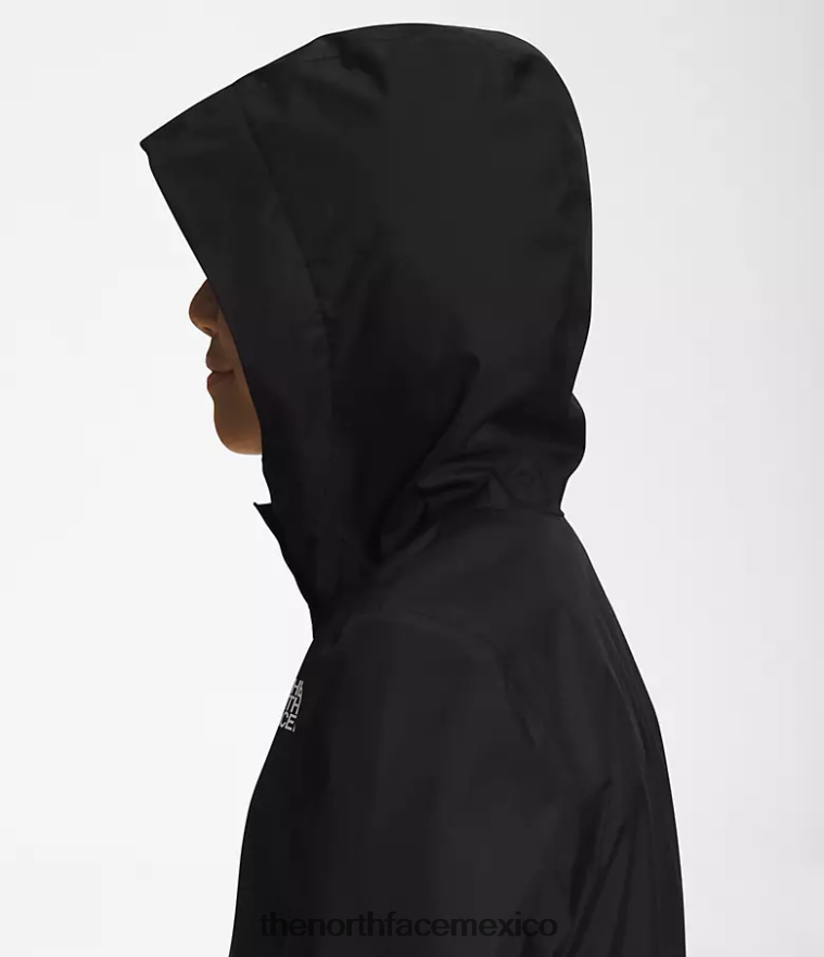 The North Face ropa NFHLJL751 negro niños chaqueta de lluvia anora