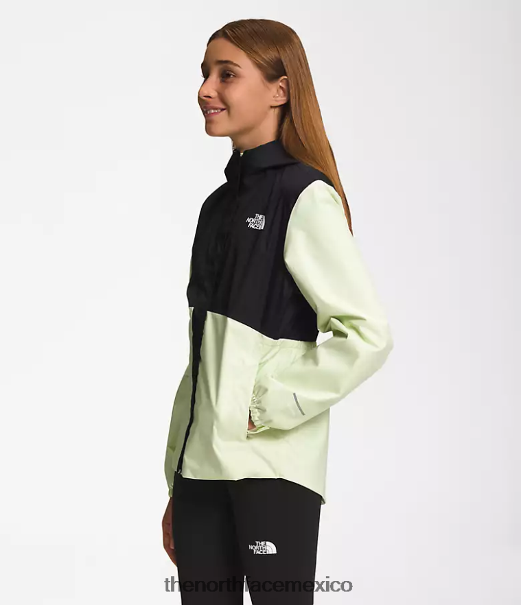 The North Face ropa NFHLJL753 crema de lima niños chaqueta de lluvia anora
