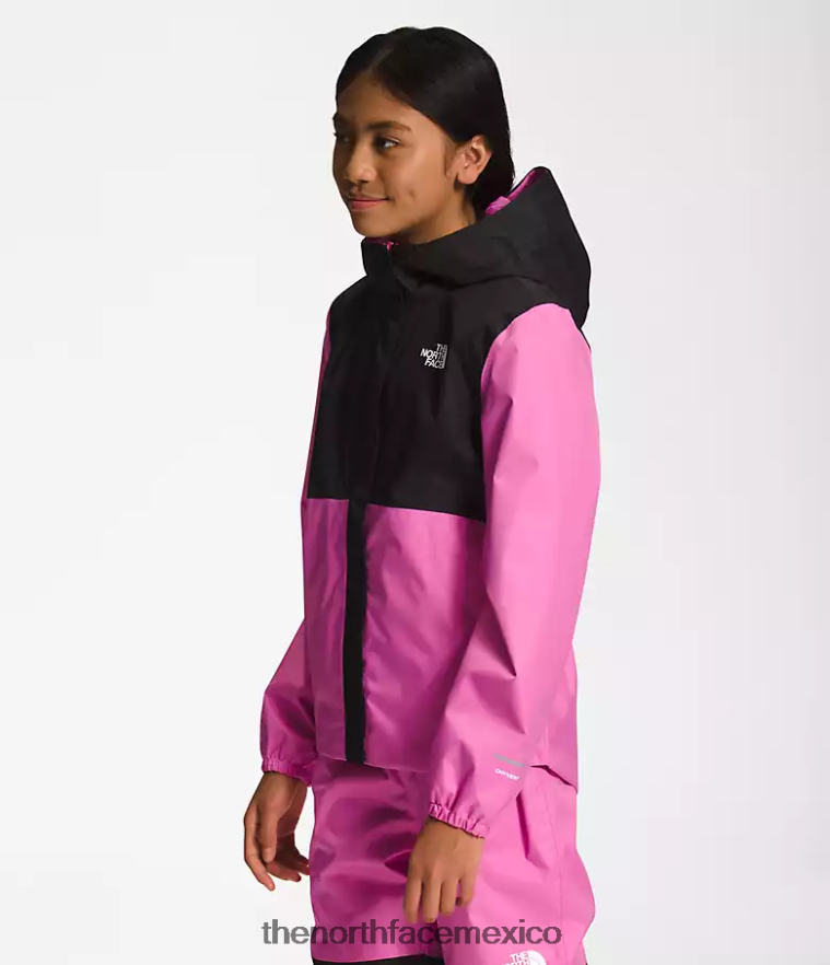 The North Face ropa NFHLJL755 súper rosa niños chaqueta de lluvia anora