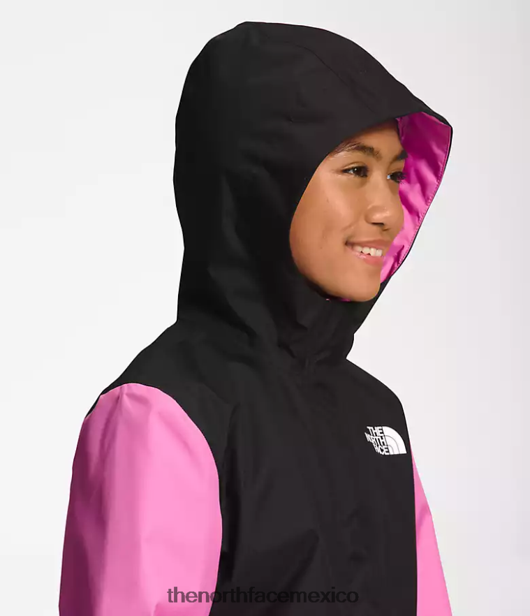 The North Face ropa NFHLJL755 súper rosa niños chaqueta de lluvia anora