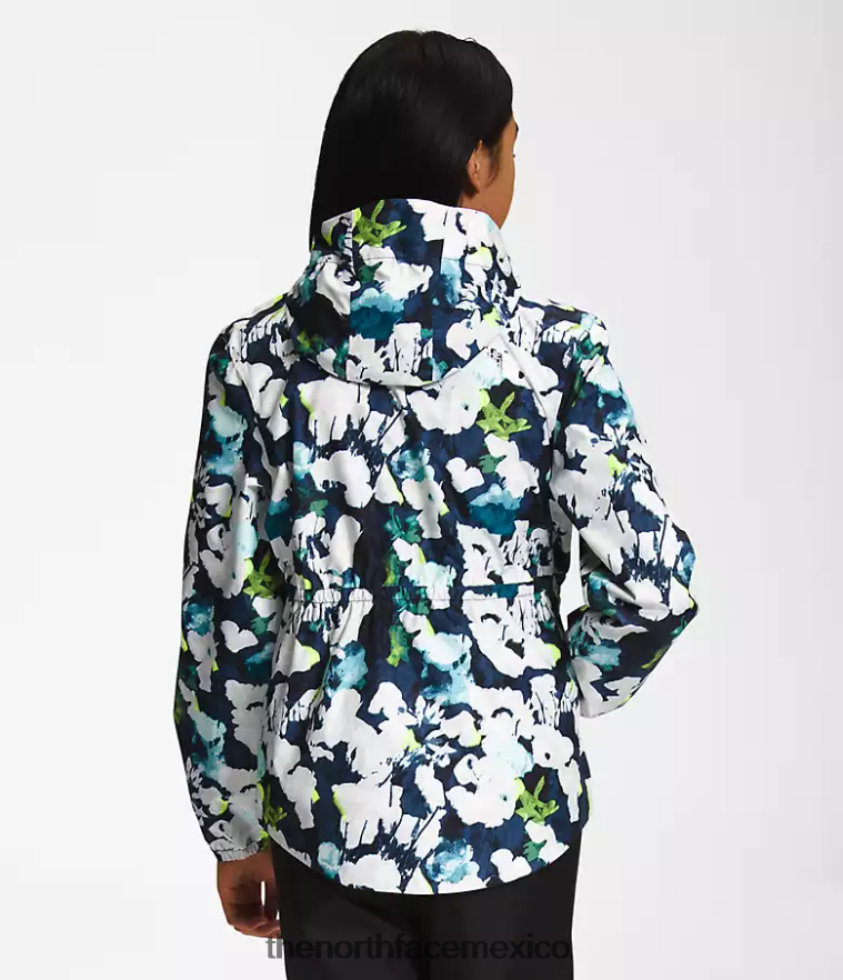 The North Face ropa NFHLJL758 estampado abstracto en azul marino summit niños chaqueta de lluvia anora