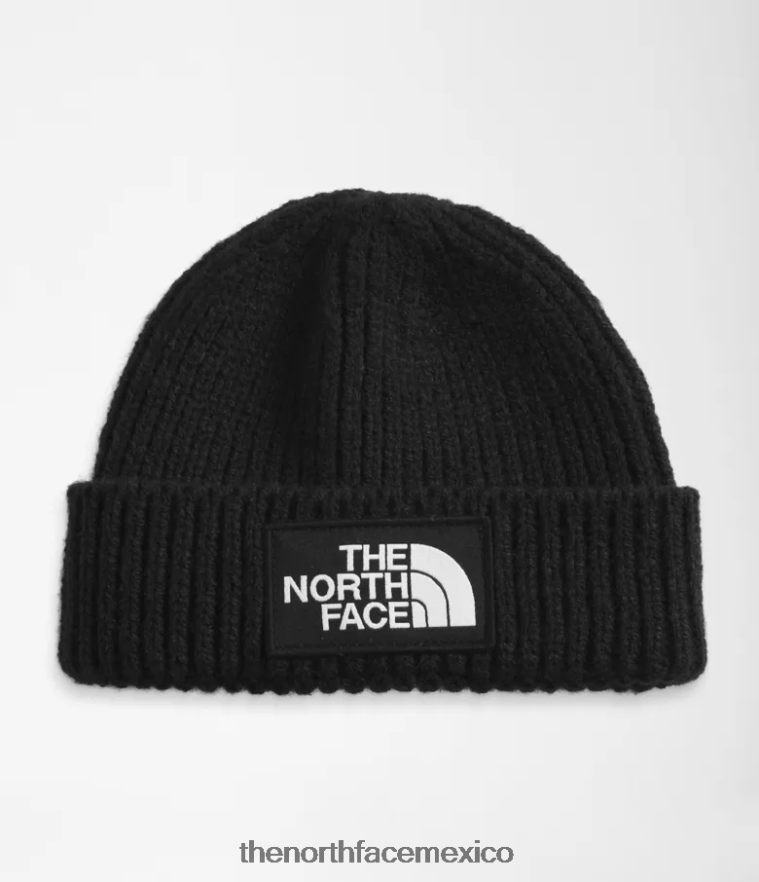 The North Face accesorio NFHLJL532 negro bebé gorro con logo en forma de caja