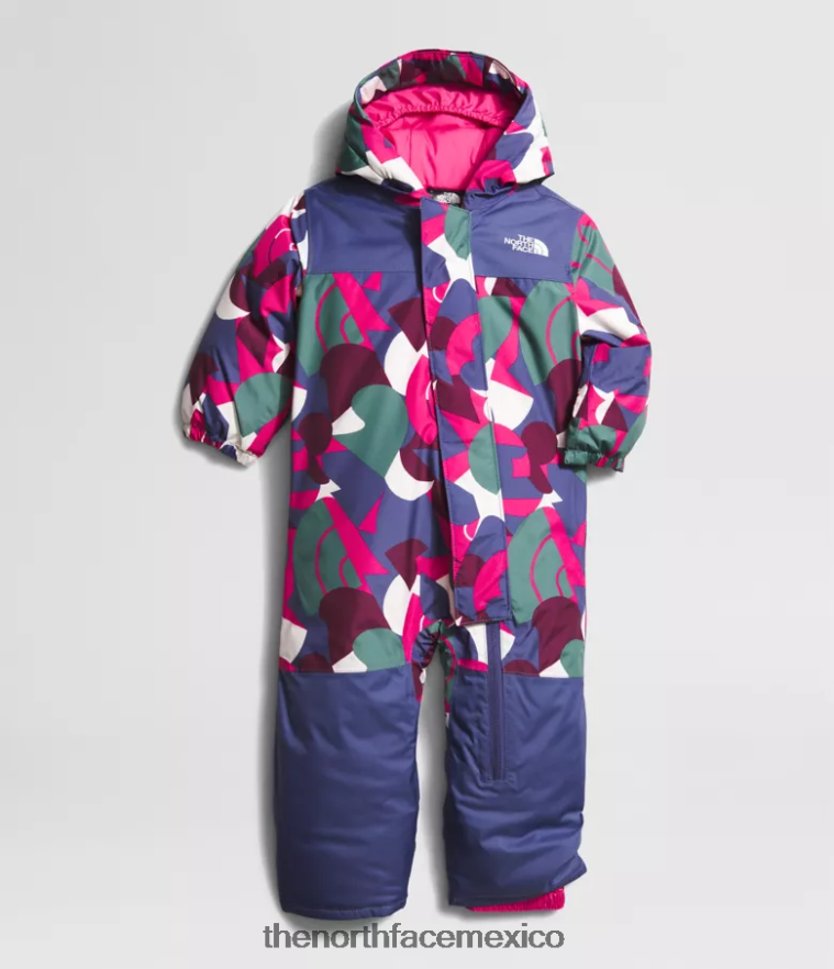 The North Face ropa NFHLJL275 señor. estampado abstracto grande rosa bebé traje de nieve libertad