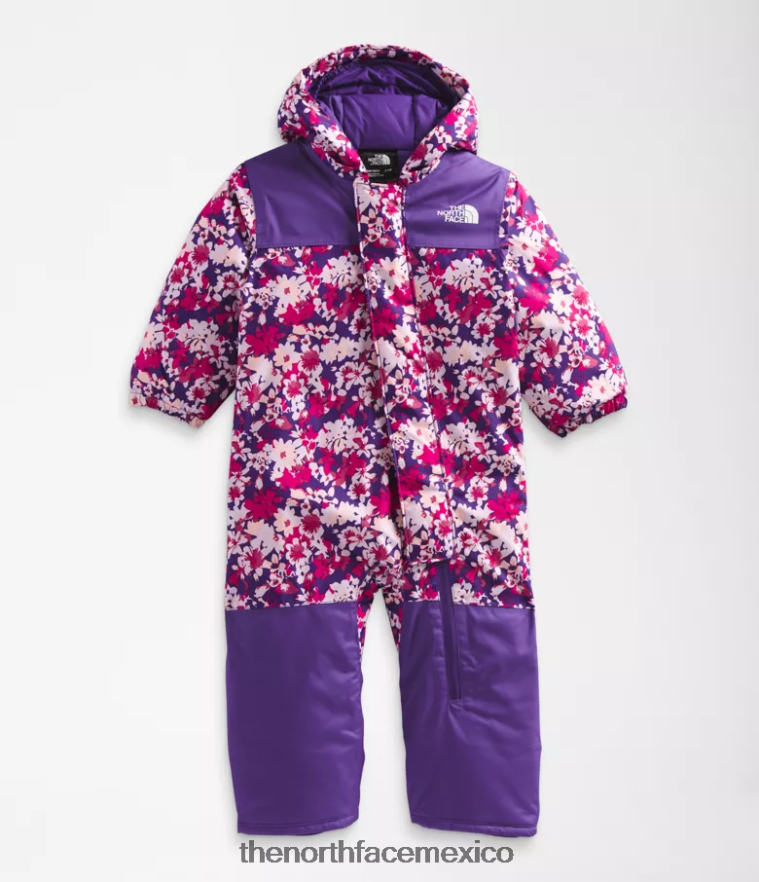 The North Face ropa NFHLJL277 estampado floral pico valle morado bebé traje de nieve libertad