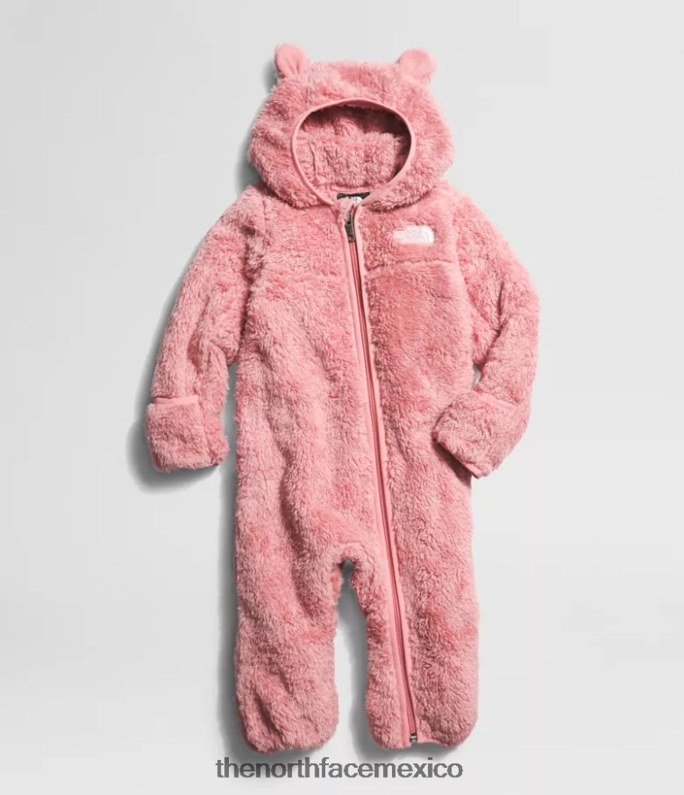 The North Face ropa NFHLJL398 rosa sombría bebé oso de una sola pieza