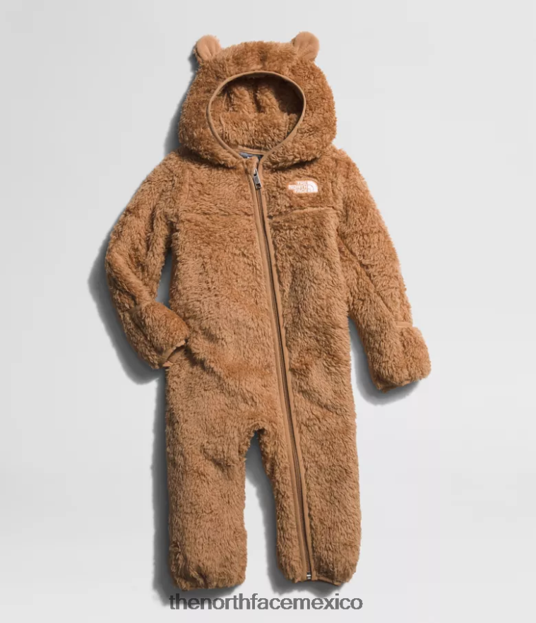 The North Face ropa NFHLJL399 mantequilla de almendras bebé oso de una sola pieza