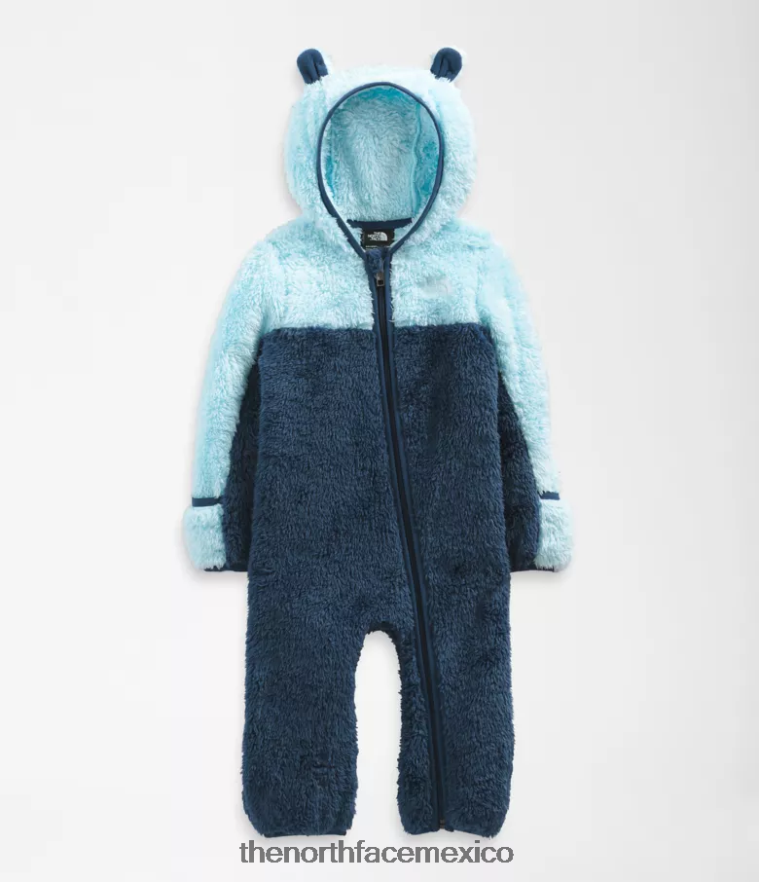 The North Face ropa NFHLJL401 azul sombreado bebé oso de una sola pieza