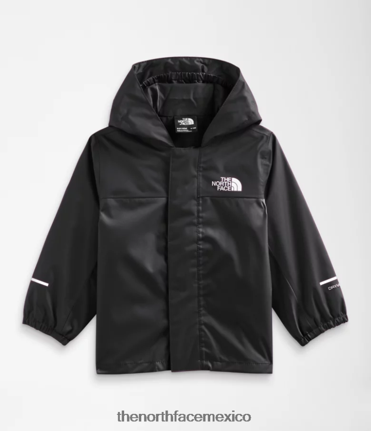 The North Face ropa NFHLJL586 negro bebé chaqueta de lluvia anora
