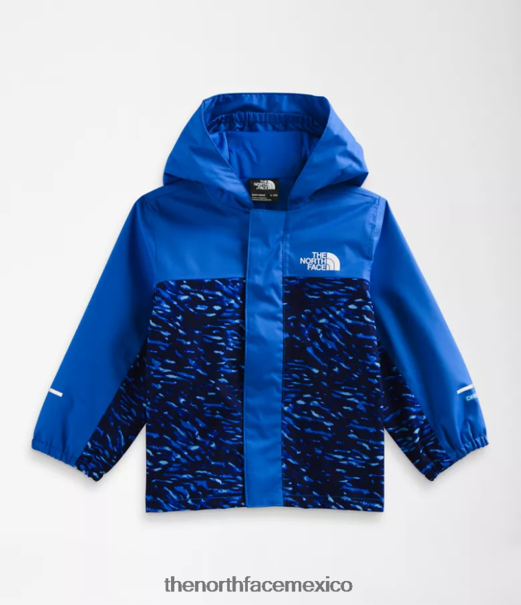 The North Face ropa NFHLJL587 estampado de camuflaje pájaro azul tnf bebé chaqueta de lluvia anora