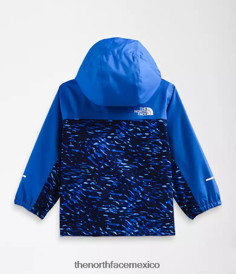 The North Face ropa NFHLJL587 estampado de camuflaje pájaro azul tnf bebé chaqueta de lluvia anora