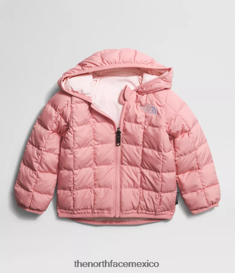 The North Face ropa NFHLJL637 rosa sombría bebé chamarra reversible con capucha y termobola