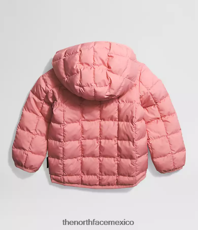 The North Face ropa NFHLJL637 rosa sombría bebé chamarra reversible con capucha y termobola