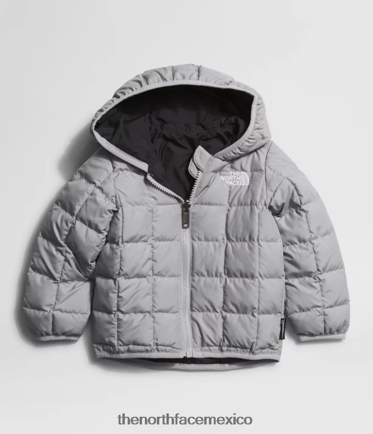 The North Face ropa NFHLJL638 fusionar gris bebé chamarra reversible con capucha y termobola