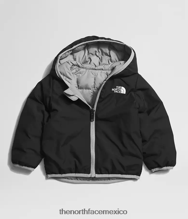 The North Face ropa NFHLJL638 fusionar gris bebé chamarra reversible con capucha y termobola