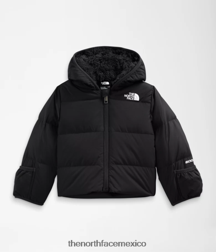 The North Face ropa NFHLJL764 negro bebé chaqueta con capucha North Down